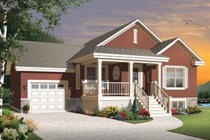Country Exterior - Front Elevation Plan #23-2566