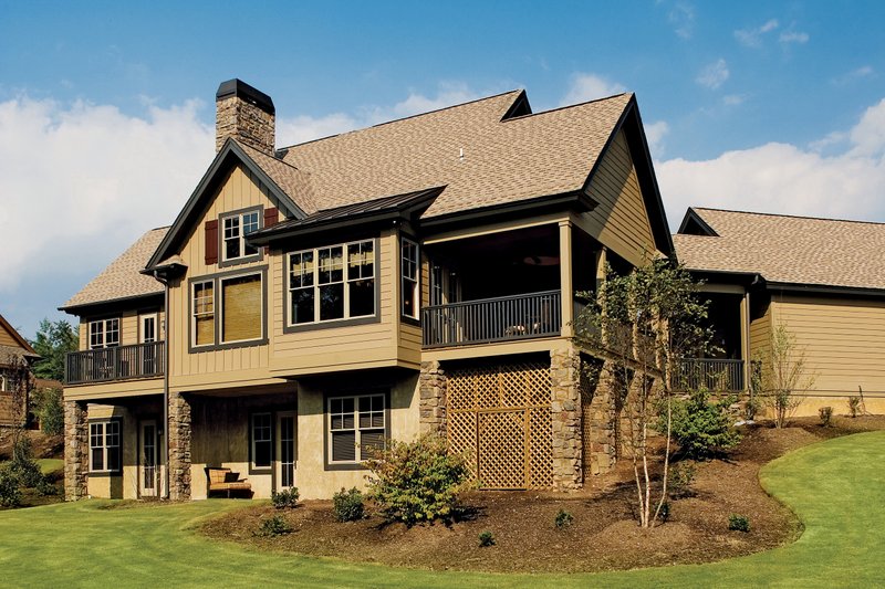Dream House Plan - European Exterior - Rear Elevation Plan #929-891