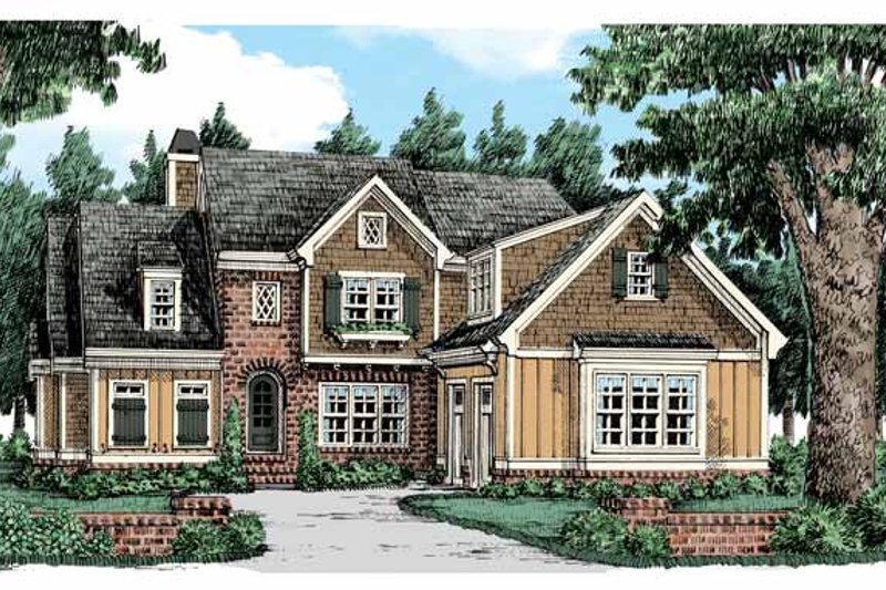 Home Plan - Colonial Exterior - Front Elevation Plan #927-441