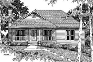 Architectural House Design - Traditional Exterior - Front Elevation Plan #41-113