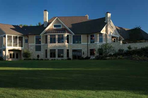 Exterior - Rear Elevation 1 for Country House Plan #928-99 - 3 bed, 2.5 bath