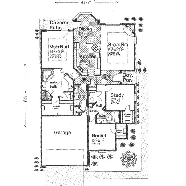 European Floor Plan - Main Floor Plan #310-299