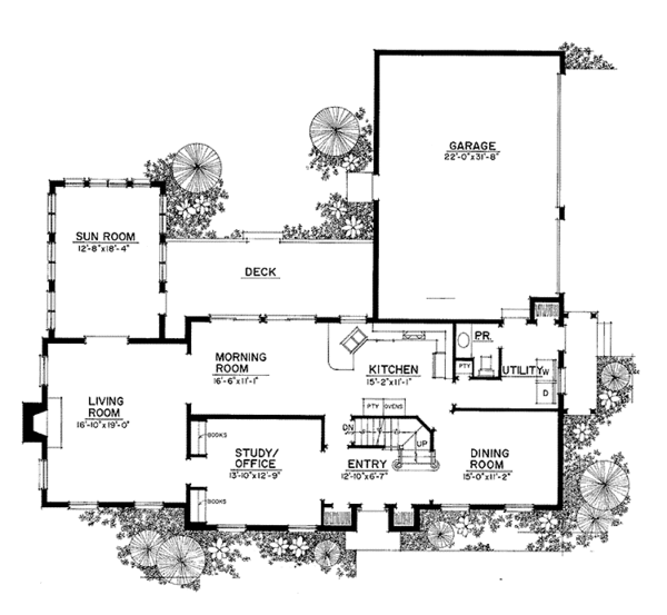 Home Plan - Country Floor Plan - Main Floor Plan #1016-93