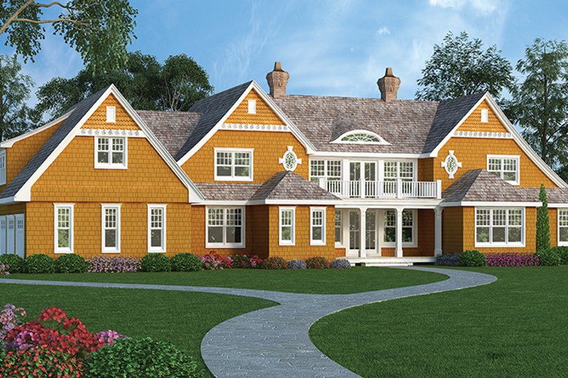 House Blueprint - Traditional Exterior - Front Elevation Plan #314-295
