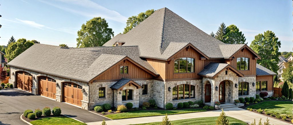 Exterior - Front Elevation 2 for Contemporary House Plan #117-183 - 4 bed, 3.5 bath