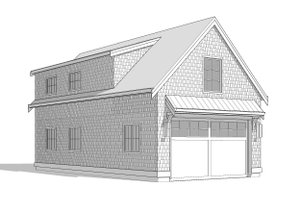Exterior - Front Elevation 4 for Farmhouse House Plan #1114-30 - 1 bed, 1 bath