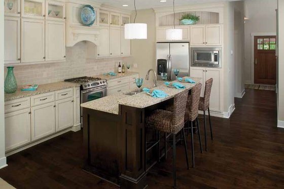 Interior - Kitchen for Traditional House Plan #928-111 - 2 bed, 2.5 bath