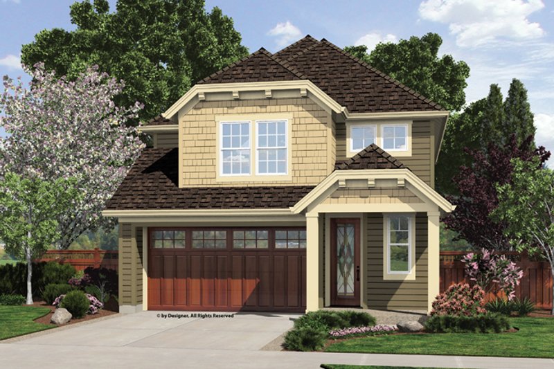 Architectural House Design - Craftsman Exterior - Front Elevation Plan #48-907