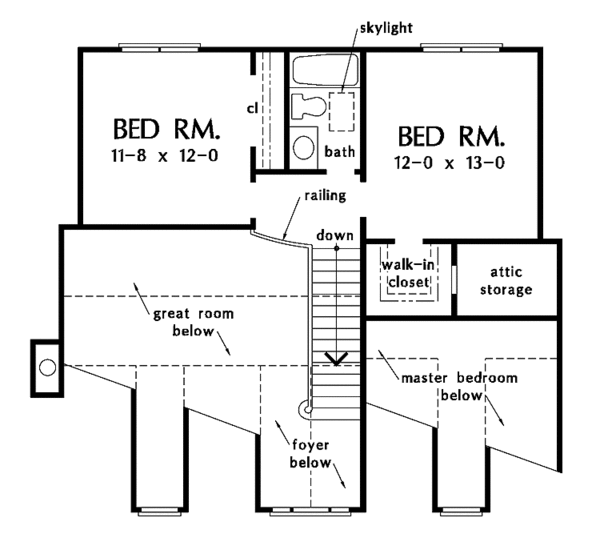 Dream House Plan - Country Floor Plan - Upper Floor Plan #929-491