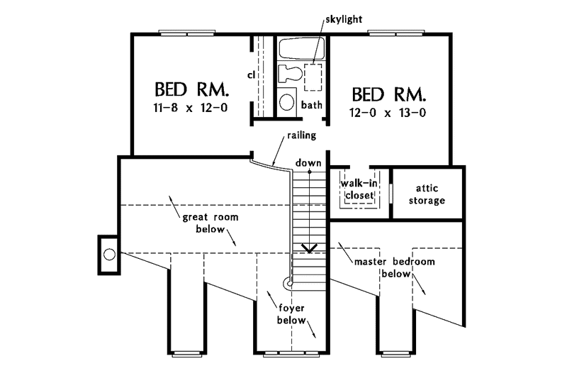 Dream House Plan - Floor Plan - Upper Floor for Country House Plan #929-491 - 3 bed, 2.5 bath