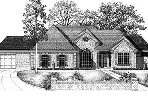 Architectural House Design - Country Exterior - Front Elevation Plan #974-42