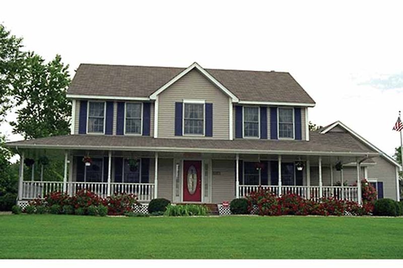 Dream House Plan - Exterior - Front Elevation 3 for Country House Plan #51-732 - 4 bed, 2.5 bath