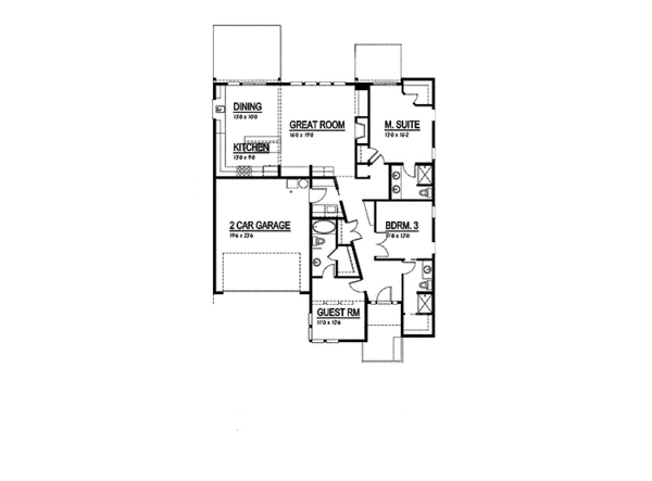 Dream House Plan - Contemporary Floor Plan - Main Floor Plan #569-6