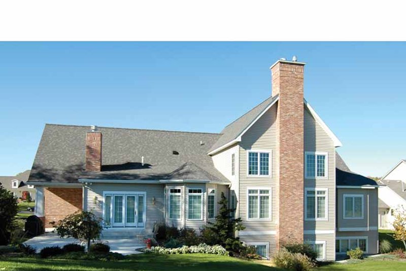 Dream House Plan - Exterior - Rear Elevation 1 for Traditional House Plan #928-222 - 3 bed, 3.5 bath