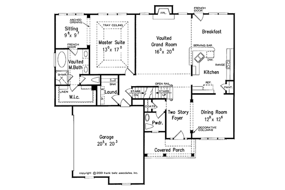 Floor Plan - Main Floor for Country House Plan #927-625 - 3 bed, 2.5 bath