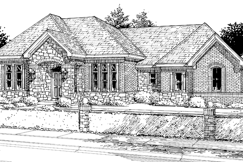Dream House Plan - Country Exterior - Front Elevation Plan #46-731