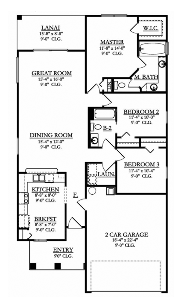 Home Plan - Adobe / Southwestern Floor Plan - Main Floor Plan #1058-95