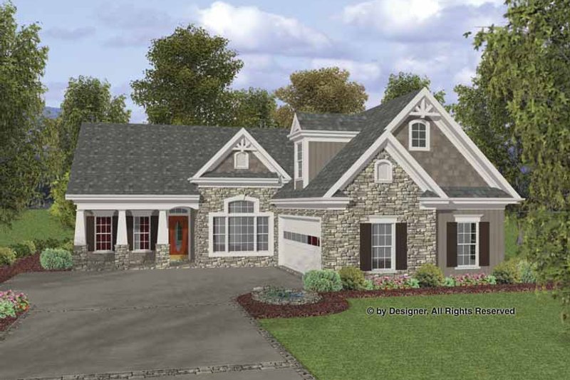 Dream House Plan - Exterior - Front Elevation 3 for Craftsman House Plan #56-692 - 3 bed, 2.5 bath