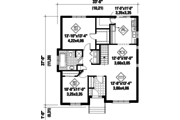 Classical Style House Plan - 2 Beds 1 Baths 1166 Sq/Ft Plan #25-4534 