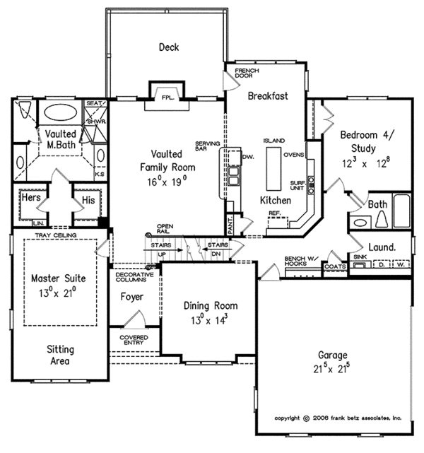 Country Floor Plan - Main Floor Plan #927-430