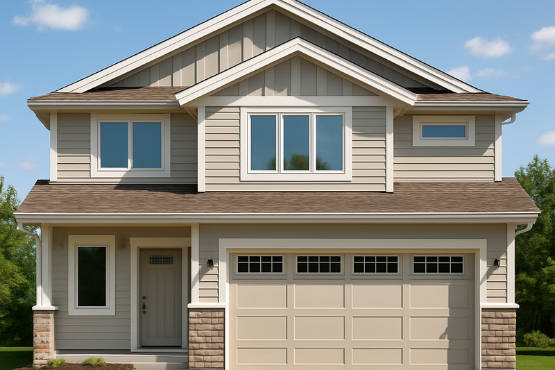 Architectural House Design - Craftsman Exterior - Front Elevation Plan #112-300