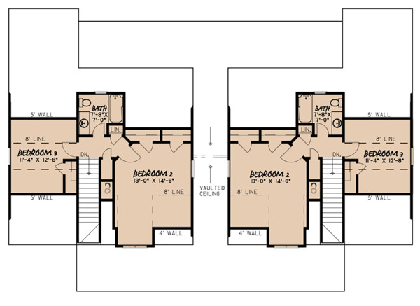 Architectural House Design - Craftsman Floor Plan - Upper Floor Plan #923-123