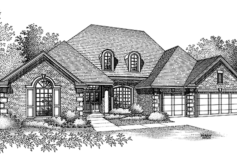 House Design - European Exterior - Front Elevation Plan #310-1012