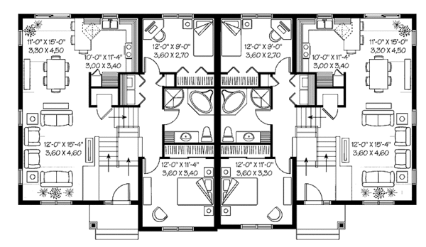 Architectural House Design - Ranch Floor Plan - Main Floor Plan #23-2399