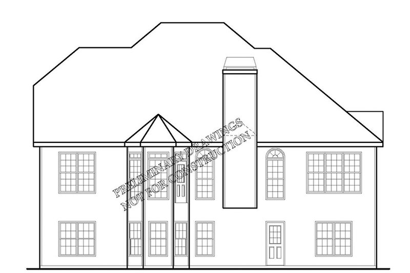 Home Plan - Exterior - Rear Elevation for Country House Plan #927-691 - 4 bed, 3 bath