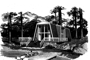 Contemporary Exterior - Front Elevation Plan #72-631