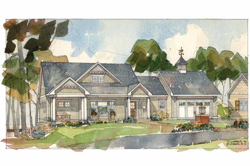 Craftsman Style House Plan - 3 Beds 2.5 Baths 2595 Sq Ft Plan #928-83 