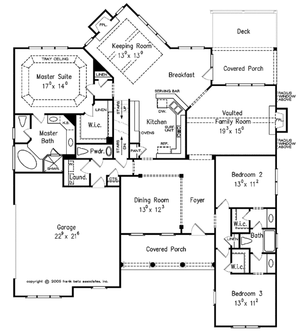 Architectural House Design - Traditional Floor Plan - Main Floor Plan #927-328