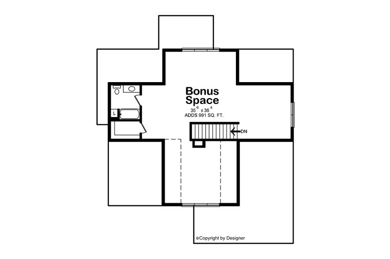 House Blueprint - Floor Plan - Other Floor for Craftsman House Plan #20-2468 - 3 bed, 3.5 bath