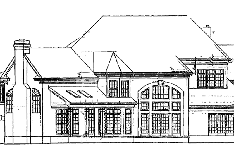 Dream House Plan - Exterior - Rear Elevation for Traditional House Plan #453-194 - 4 bed, 4 bath