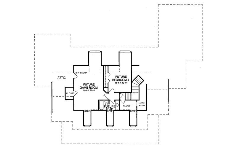 Home Plan - Floor Plan - Other Floor for Country House Plan #952-155 - 3 bed, 2.5 bath