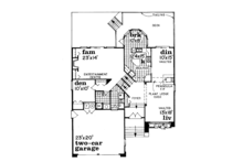 Home Plan - Craftsman Floor Plan - Main Floor Plan #47-770