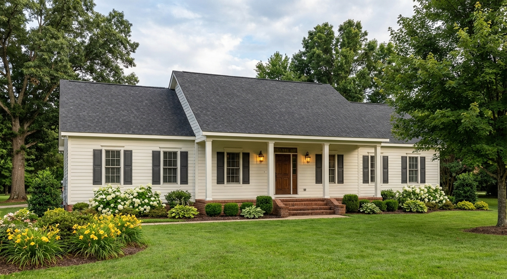 Exterior - Front Elevation 2 for Southern House Plan #406-128 - 3 bed, 2 bath