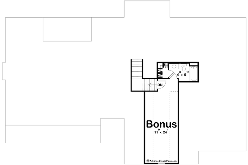 Home Plan - Floor Plan - Upper Floor for Modern House Plan #455-526 - 3 bed, 2 bath