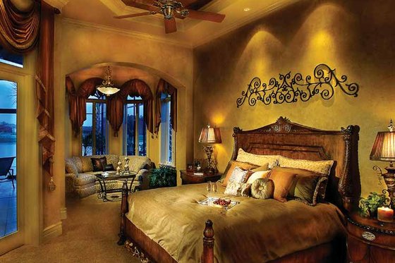 Interior - Master Bedroom for Mediterranean House Plan #930-329 - 5 bed, 6 bath