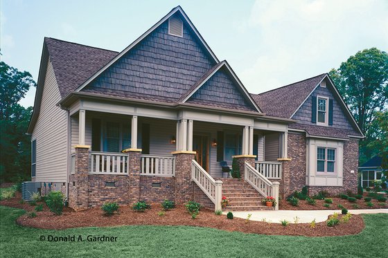 Exterior - Front Elevation 4 for Country House Plan #929-577 - 3 bed, 2 bath