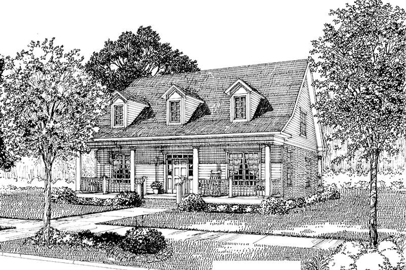 Dream House Plan - Country Exterior - Front Elevation Plan #17-2663