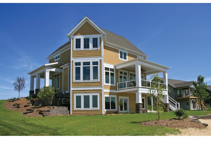 Home Plan - Exterior - Rear Elevation 1 for Country House Plan #928-250 - 4 bed, 3.5 bath