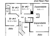 European Style House Plan - 4 Beds 2.5 Baths 2538 Sq/Ft Plan #329-271 