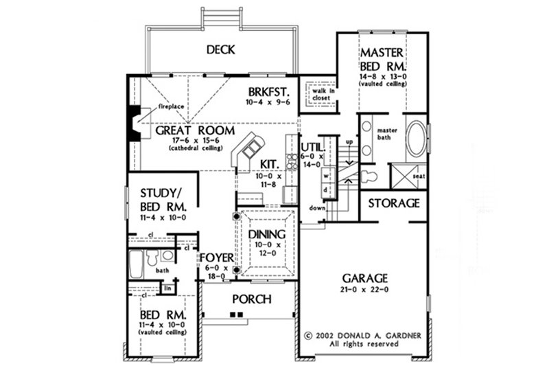 Home Plan - With Basement Stair Location