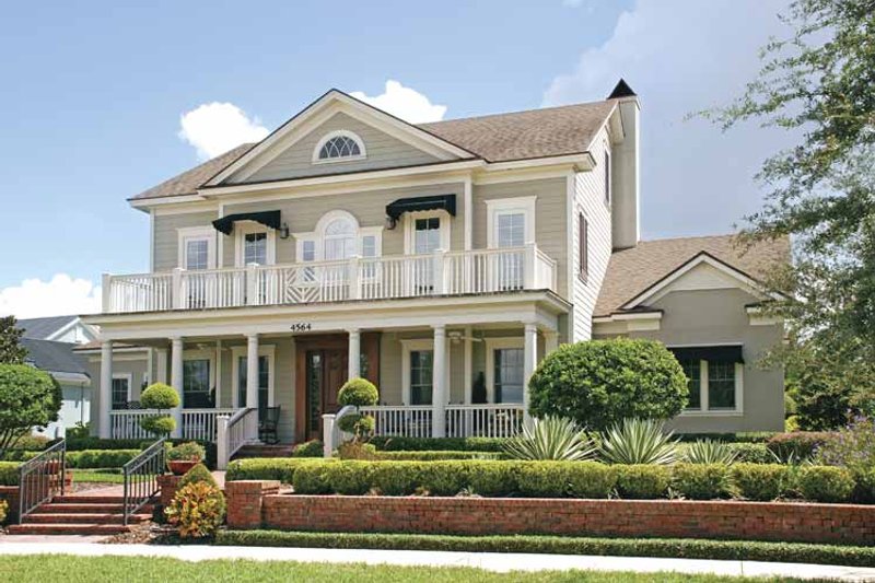 Architectural House Design - Exterior - Front Elevation 6 for Colonial House Plan #1019-4 - 6 bed, 5 bath