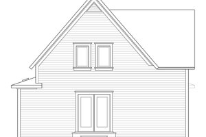 Exterior - Rear Elevation for Cottage House Plan #23-598 - 2 bed, 1.5 bath