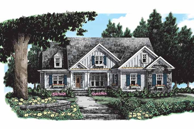 Dream House Plan - Ranch Exterior - Front Elevation Plan #927-261