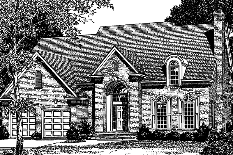 Home Plan - Exterior - Front Elevation 3 for Colonial House Plan #453-211 - 3 bed, 2.5 bath