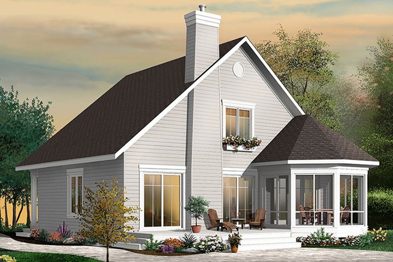 Architectural House Design - Traditional Exterior - Rear Elevation Plan #23-2610