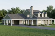 Farmhouse Style House Plan - 3 Beds 2 Baths 2440 Sq/Ft Plan #923-477 Exterior 